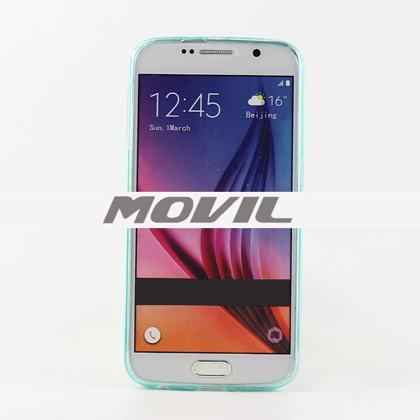 NP-2499 Maleta de TPU polvo del brillo funda para Samsung S6-4